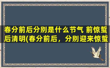 春分前后分别是什么节气 前惊蜇后清明(春分前后，分别迎来惊蜇与清明！)